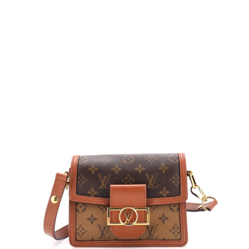 Dauphine Shoulder Bag Reverse Monogram Canvas Mini