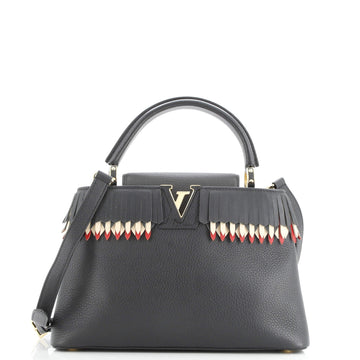 Capucines Bag Leather with Fringe Detail PM