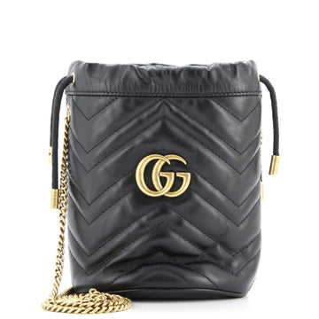 GG Marmont Bucket Bag Matelasse Leather Mini