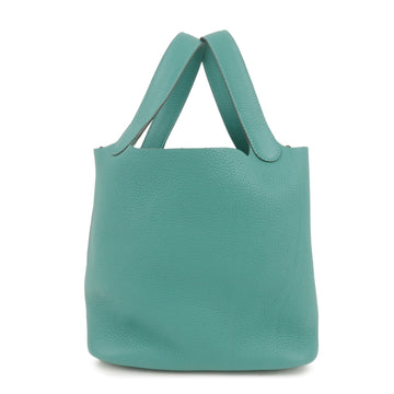 HERMES Taurillon Leather Picotin Lock MM Hand Bag Vert Verone
