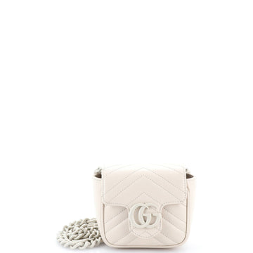 GG Marmont Flap Belt Bag Matelasse Leather Mini
