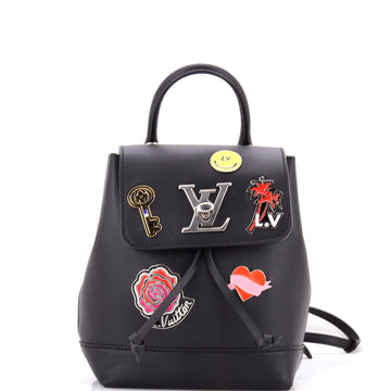 Lockme Backpack Limited Edition Pin Embellished Leather Mini