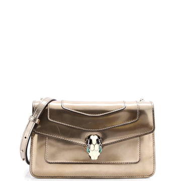 Serpenti Forever Shoulder Bag Metallic Leather Small