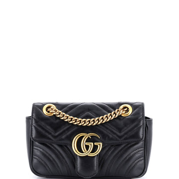 GG Marmont Flap Bag Matelasse Leather Small