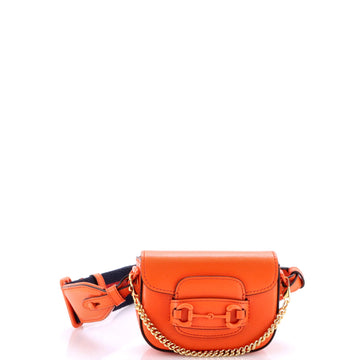 Horsebit 1955 Flap Wallet with Strap Leather
