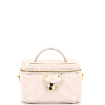 Vanity Handbag Monogram Embossed Lambskin PM