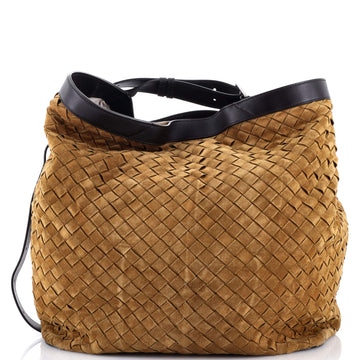 Passenger Bag Intrecciato Suede Large