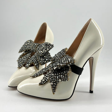 Gucci bow-embellished high quality leather pumps