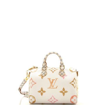 Speedy Bandouliere Bag By The Pool Monogram Watercolor Giant 25