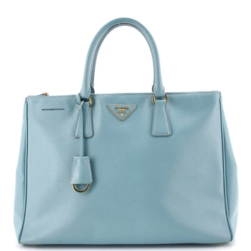 Double Zip Lux Tote Saffiano Leather Large
