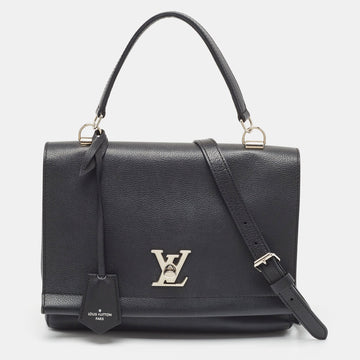Louis Vuitton Black Leather Lockme Ii Bag