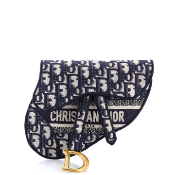 Saddle Belt Bag Logo Embroidered Oblique Canvas
