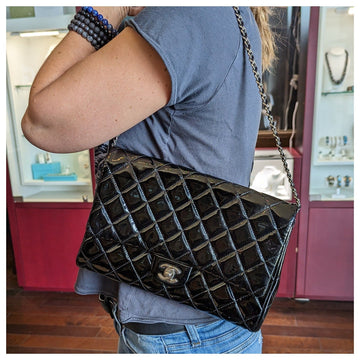 Chanel bags Black high quality Leather New Clutch With Chain CWC
