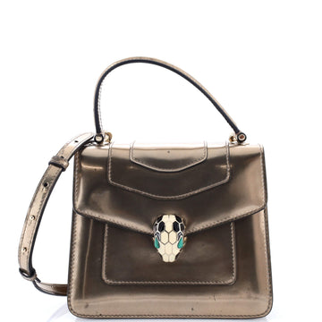 Serpenti Top Handle Bag Patent Small