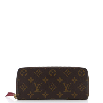 Leather Wallet Monogram Canvas