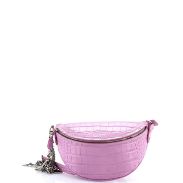 Souvenir Belt Bag Crocodile Embossed Leather XXS