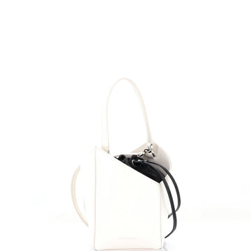 Cut Out Bucket Bag Leather Mini