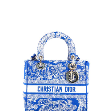 Toile de Jouy Lady D-Lite Bag Embroidered Canvas