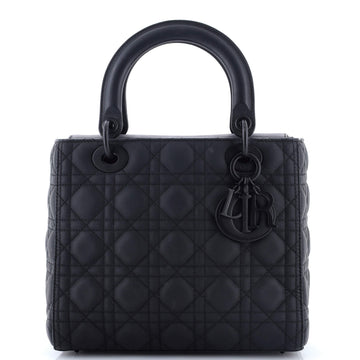 Ultra Matte Lady Dior Bag Cannage Quilt Calfskin Medium