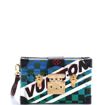 Petite Malle Handbag Limited Edition Race Print Canvas