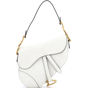 Saddle Handbag with Strap Leather Medium