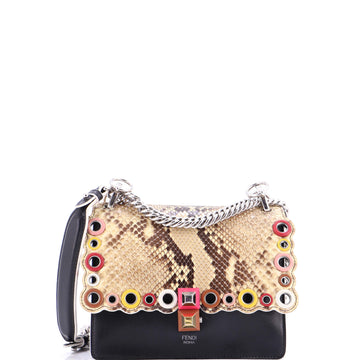 Eyelet Kan I Bag Leather and Python Small