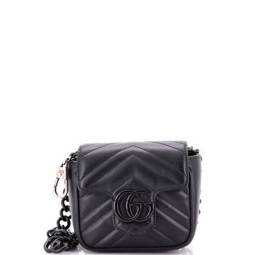 GG Marmont Flap Belt Bag Matelasse Leather Mini