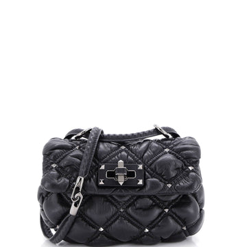 SpikeMe Flap Bag Quilted Leather Small