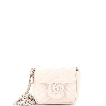 GG Marmont Flap Belt Bag Matelasse Leather Mini