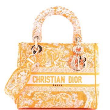 Toile de Jouy Lady D-Lite Bag Embroidered Canvas