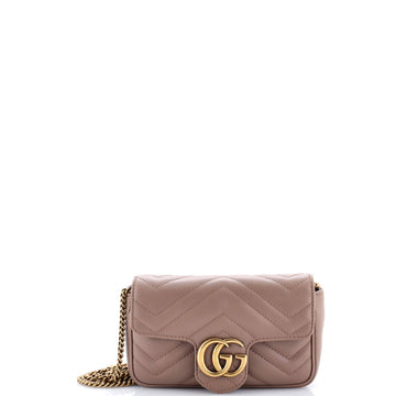 GG Marmont Flap Bag Matelasse Leather Super Mini