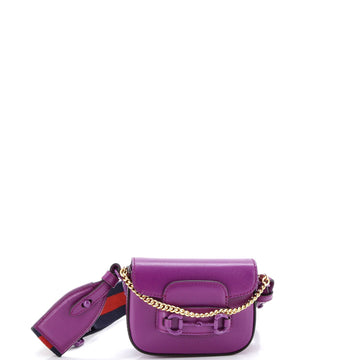 Horsebit 1955 Flap Wallet with Strap Leather