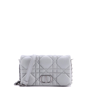Caro Flap Pouch with Chain Macrocannage Quilt Calfskin Mini