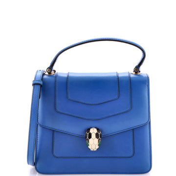 Serpenti Forever Top Handle Bag Leather Small