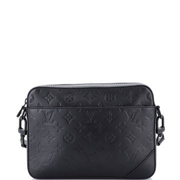 Duo Messenger Bag Monogram Shadow Leather