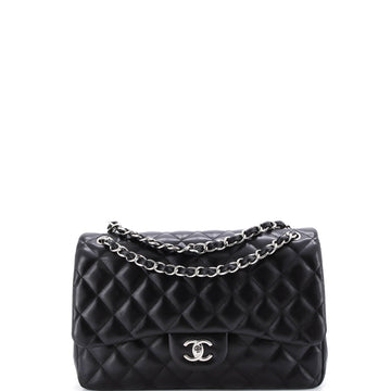 Classic Double Flap Bag Quilted Lambskin Jumbo