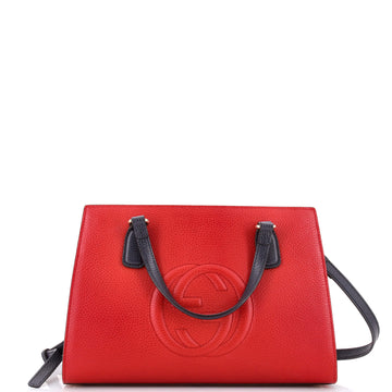 Soho Convertible Top Handle Satchel Leather Medium