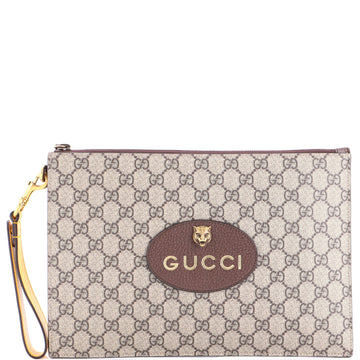 Neo Vintage Wristlet Pouch GG Coated Canvas