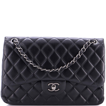 Classic Double Flap Bag Quilted Lambskin Jumbo