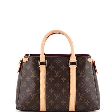Soufflot Tote Monogram Canvas with Leather BB