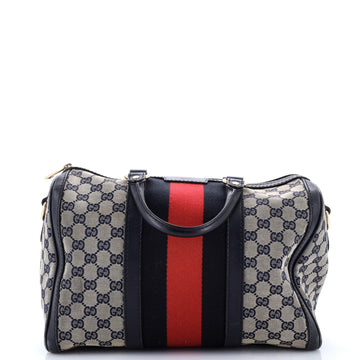 Vintage Web Boston Bag GG Canvas Medium