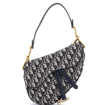 Saddle Handbag with Strap Oblique Canvas Medium