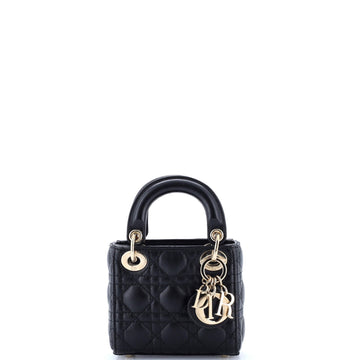 Lady Dior Bag Cannage Quilt Lambskin Micro