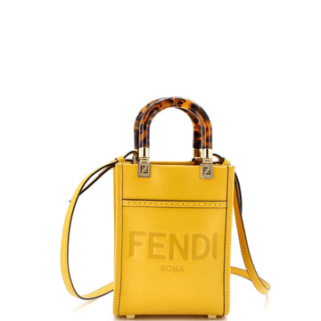 Sunshine Shopper Tote Leather Mini