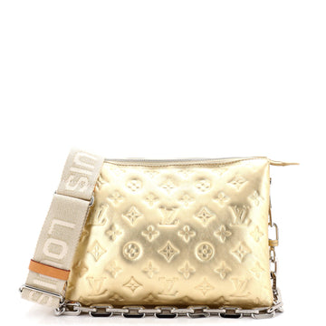 Coussin Bag Monogram Embossed Lambskin PM