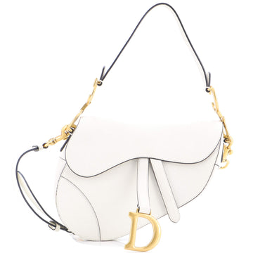 Saddle Handbag with Strap Leather Medium
