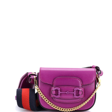 Horsebit 1955 Flap Wallet with Strap Leather