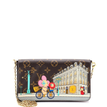 Felicie Pochette Limited Edition Vivienne Xmas Monogram Canvas