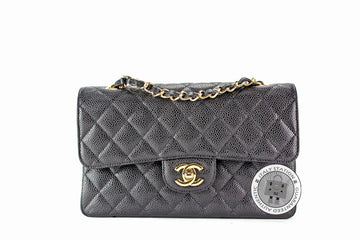 Top Quality Chanel A01113 Classic CC Black Leather Small Shoulder Bags Ghw