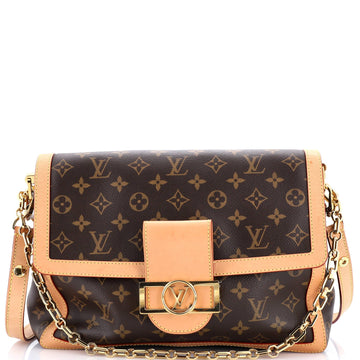 Dauphine Soft Shoulder Bag Monogram Canvas GM
